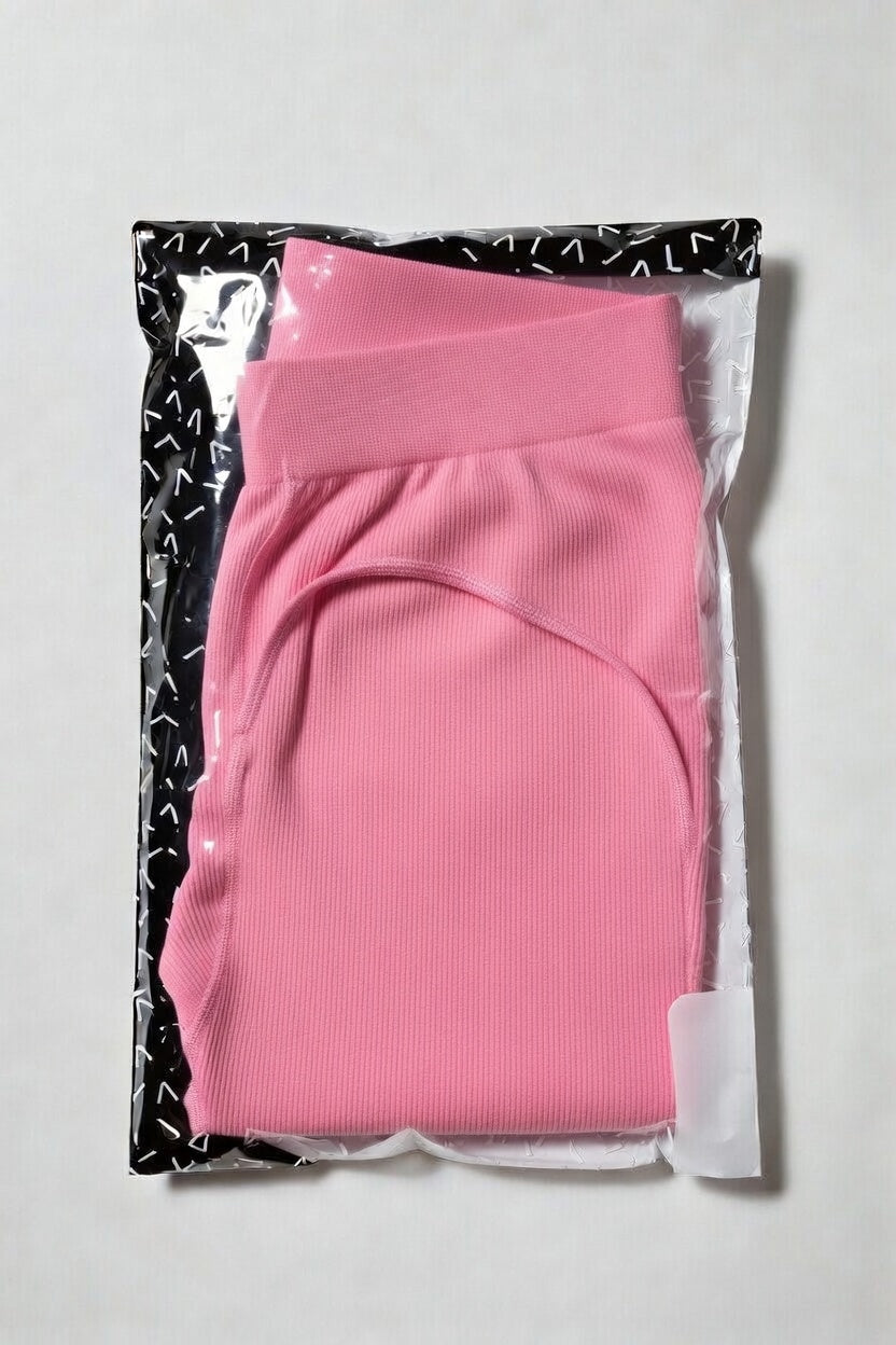 Pair of black sport yoga leggings from Leggings, featuring an elastic waistband and stretchy fabric for active wear.